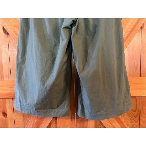 J Crew Pants Womens Size 10 Green Rory Cropped Wide Leg Tie Waist Lined (8517) R - Picture 6 of 10
